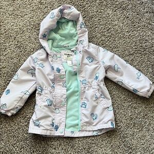 OshKosh B'gosh Kids Raincoat - Light Purple with Blue Accents
